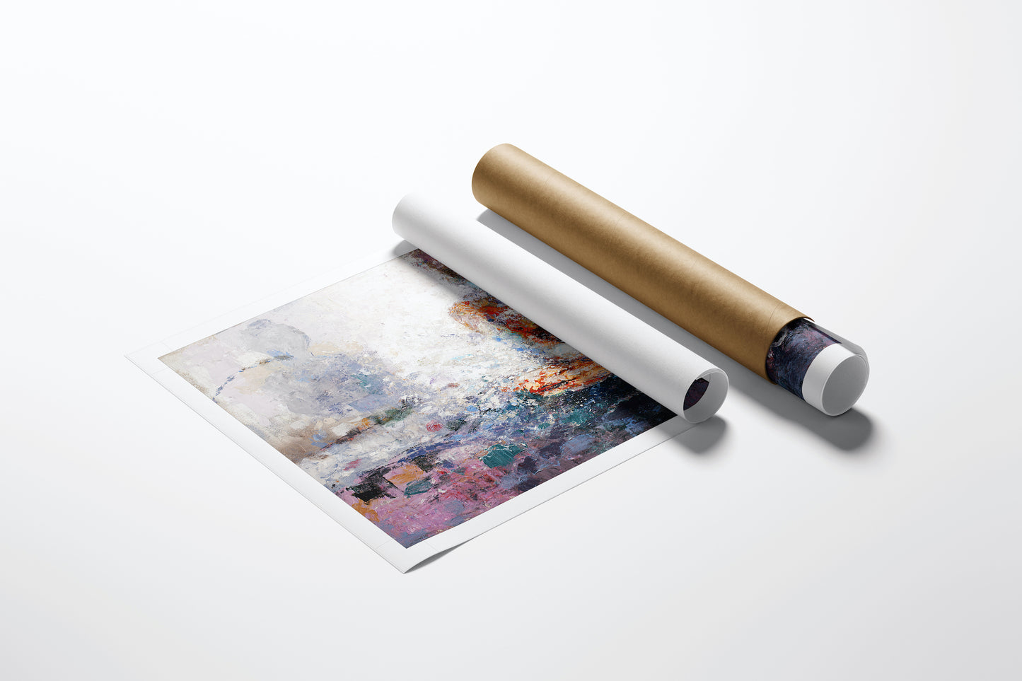 Rolled limited edition fine art canvas with rich abstract and figurative design, showcasing gallery-level craftsmanship and. - Guardian Angel/AP/#353 - Abstract AP, Artist Proofs, Figurative AP, Rolled Canvas