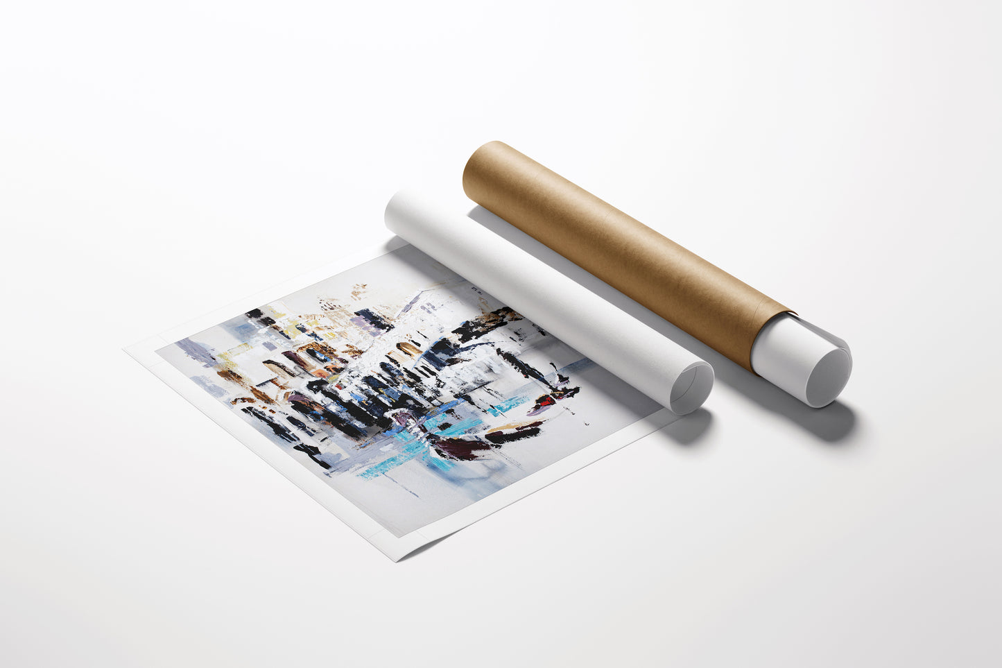 Limited edition fine art rolled canvas and paper with rich cityscape design, showcasing gallery-level craftsmanship and. - Il Ponte/AP/#448 - Artist Proofs, Cityscape AP, Rolled Canvas, Water Scenes AP