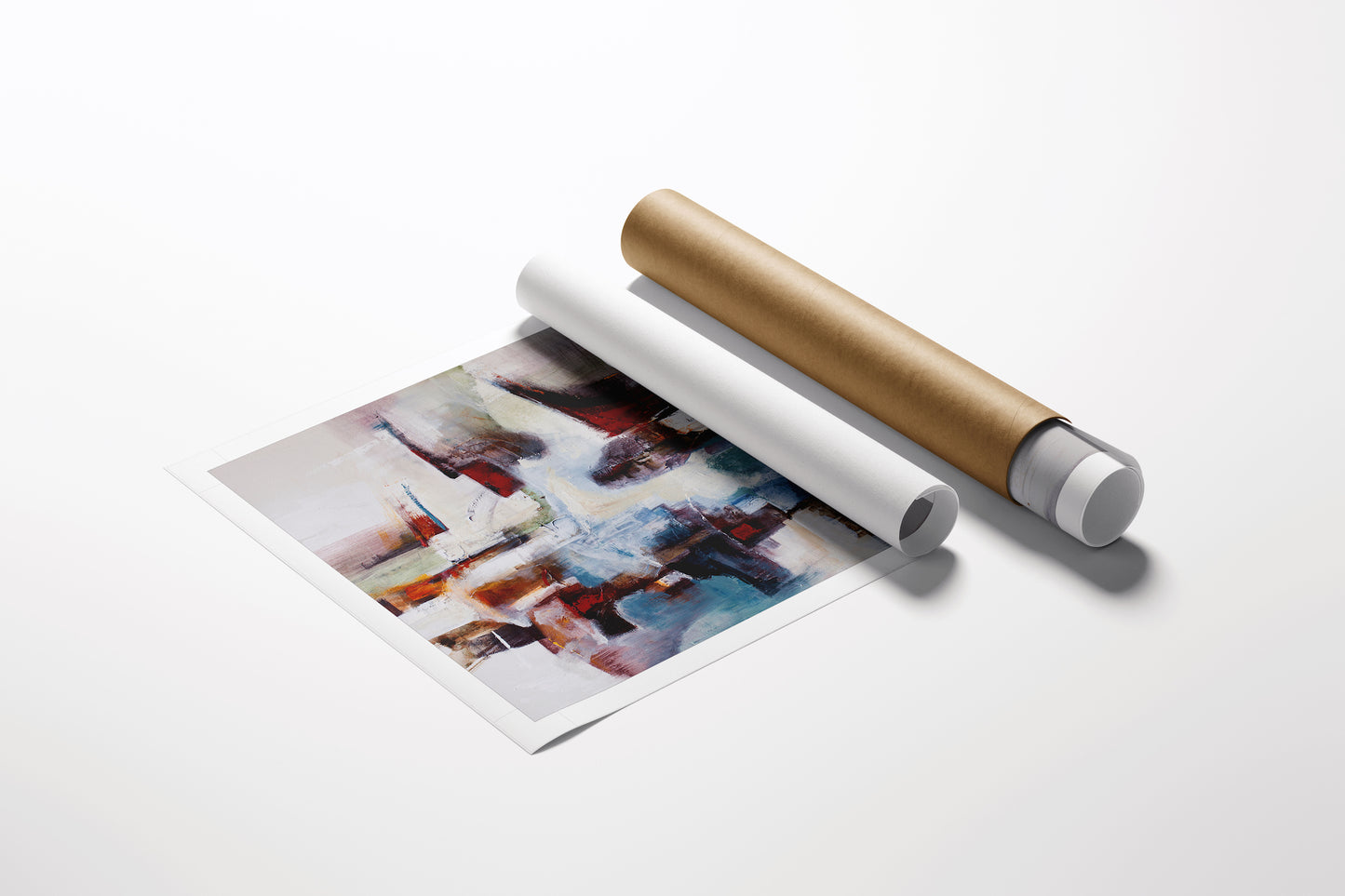 Rolled canvas featuring rich, gallery-level abstract art with fine craftsmanship, showcasing layered brushstrokes and. - Abstract #1/AP/#482 - Abstract AP, Artist Proofs, Rolled Canvas
