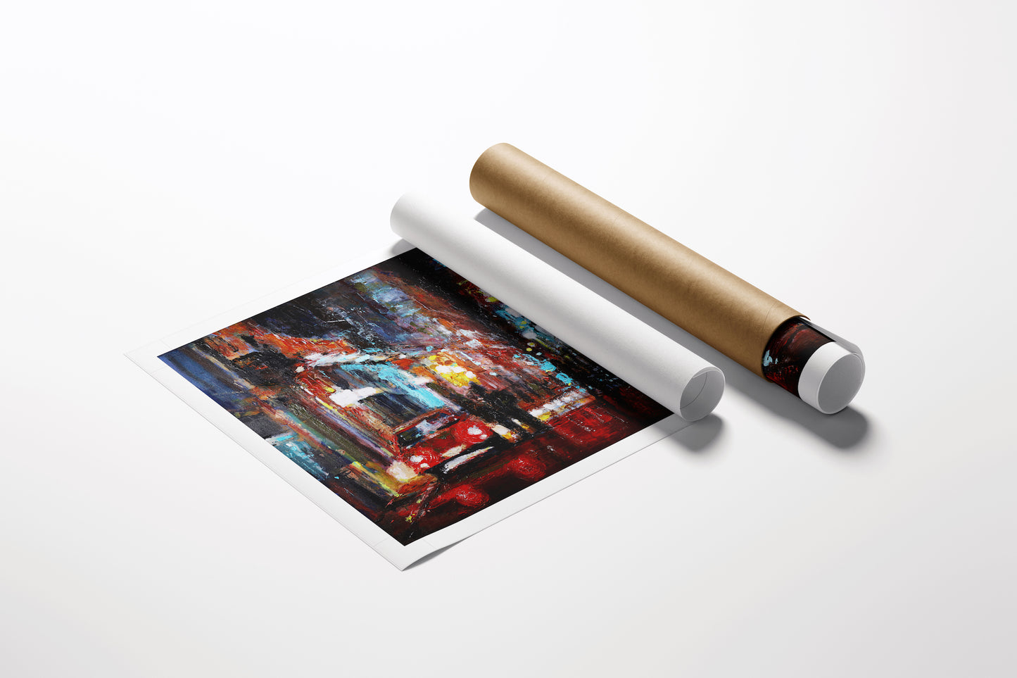 Limited edition fine art cityscape print from Havana Nights/AP/#590 on high-quality rolled canvas, showcasing rich colors. - Havana Nights/AP/#590 - Artist Proofs, Cityscape AP, Rolled Canvas