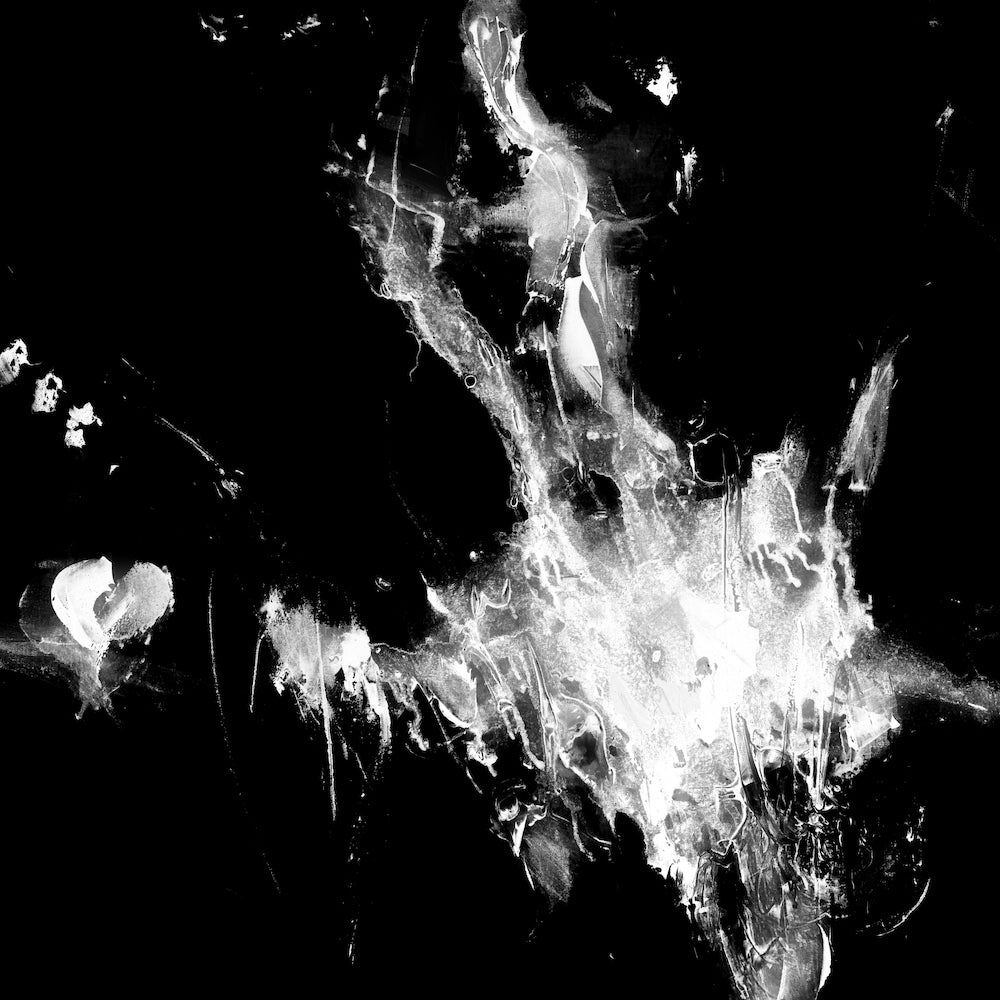 Abstract black and white fine art print with rich textures and dynamic contrast, showcasing gallery-level craftsmanship and. - Inner Energy 1/#612/C - Abstract, Black & White, Color, Prints, Subject Matter
