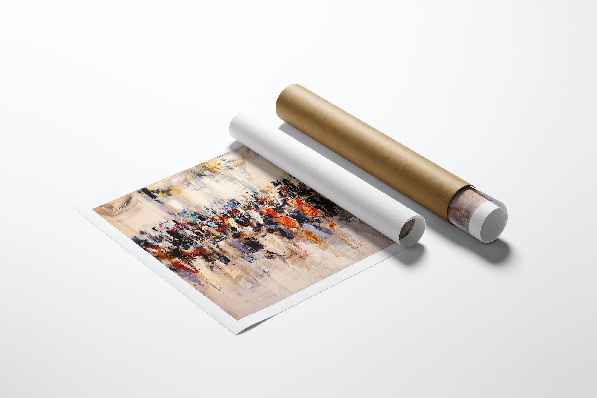 Rolled fine art canvas featuring a rich, gallery-level figurative scene with dynamic brushstrokes, showcasing expert. - All Together Now/AP/#289 - Artist Proofs, Figurative AP, Rolled Canvas