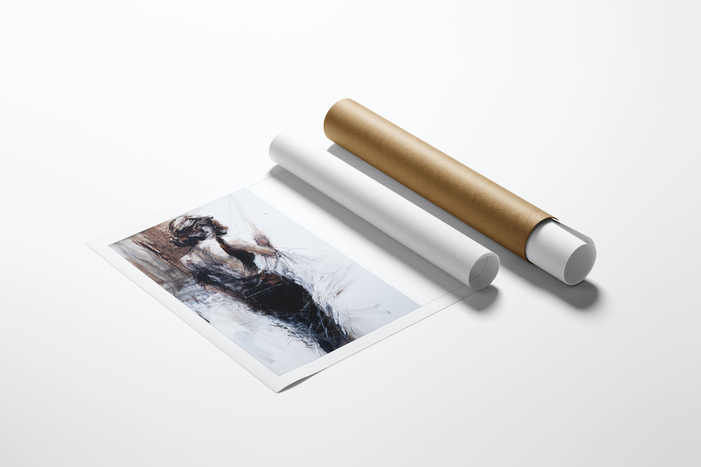 Woman in Black Dress/#28