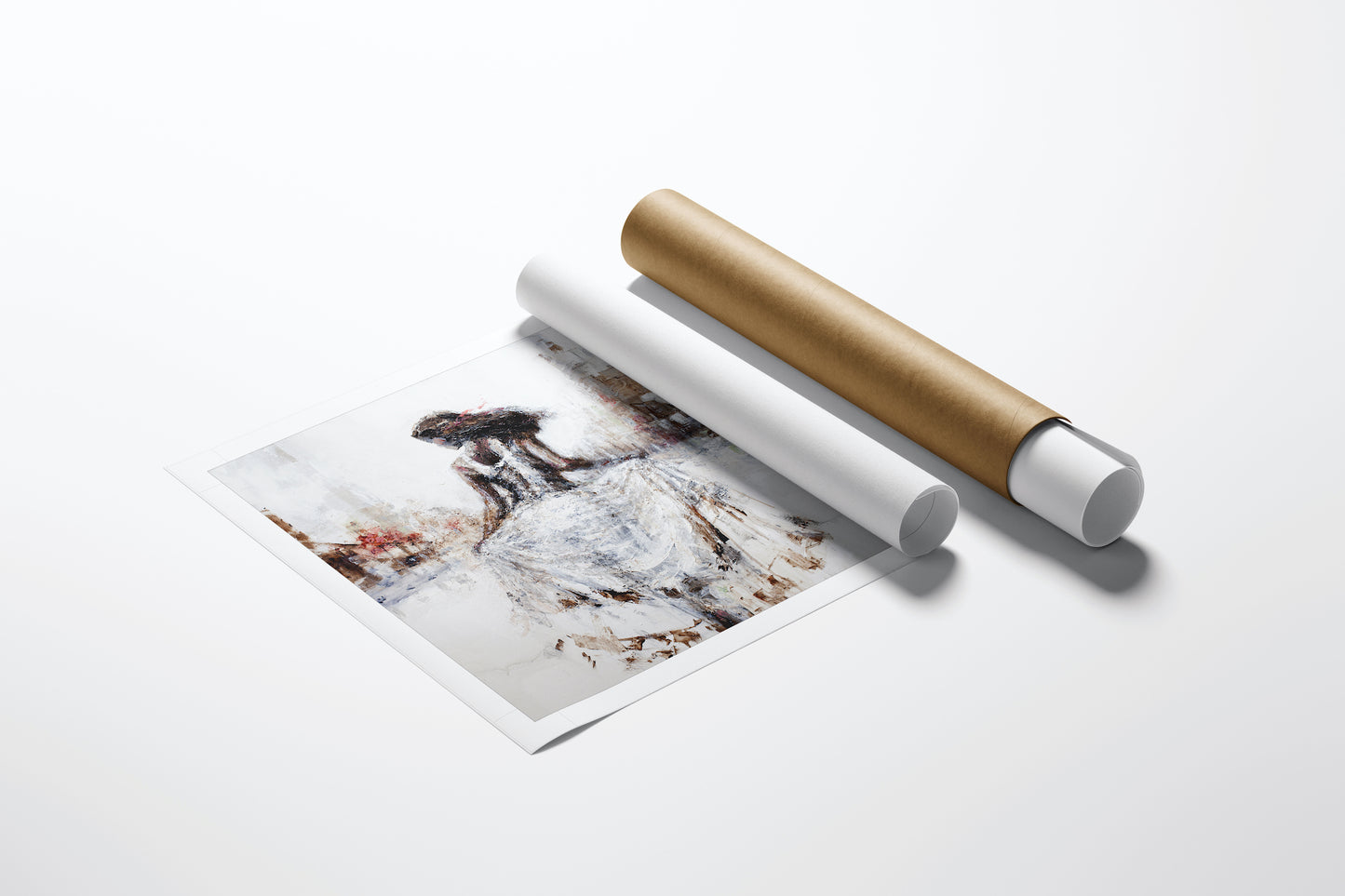 Limited fine art rolled canvas featuring a rich, gallery-level figurative dancer with exceptional craftsmanship and quality. - Cherry Blosson/AP/#314 - Artist Proofs, Dancers AP, Figurative AP, Rolled Canvas