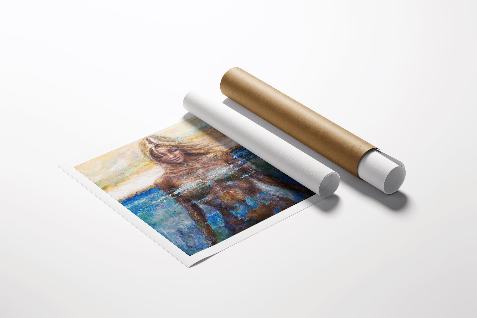 Limited fine art rolled canvas featuring rich, gallery-level craftsmanship with vibrant, detailed figurative imagery from. - Birth of Venus 2/AP/#397 - Artist Proofs, Figurative AP, Rolled Canvas