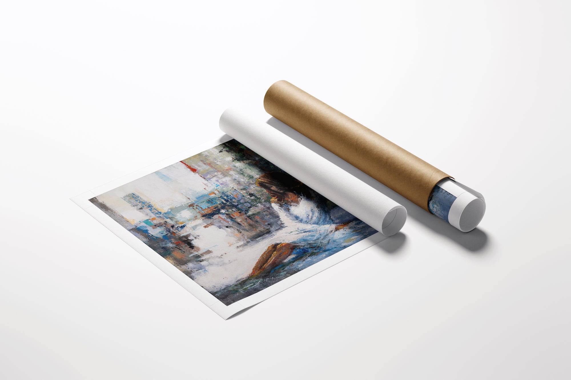 Limited fine art gallery-level figurative print on rolled canvas with rich, detailed brushstrokes and high-quality. - Serenity/AP/#402 - Artist Proofs, Figurative AP, Rolled Canvas