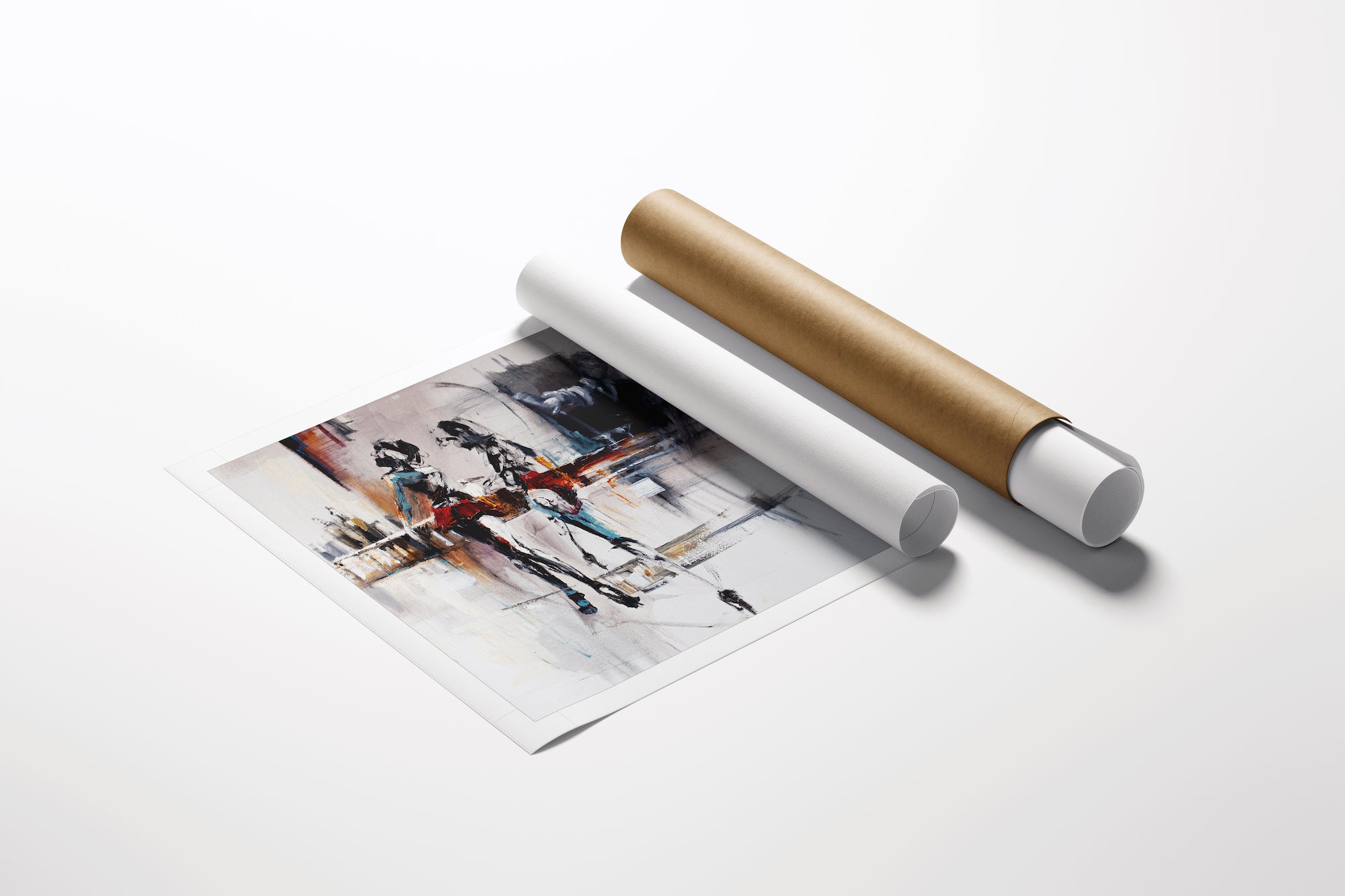 Rolled fine art canvas featuring a rich, gallery-level figurative scene with dynamic brushstrokes, accompanied by protective . - Girls Night Out/AP/#494 - Artist Proofs, Figurative AP, Rolled Canvas