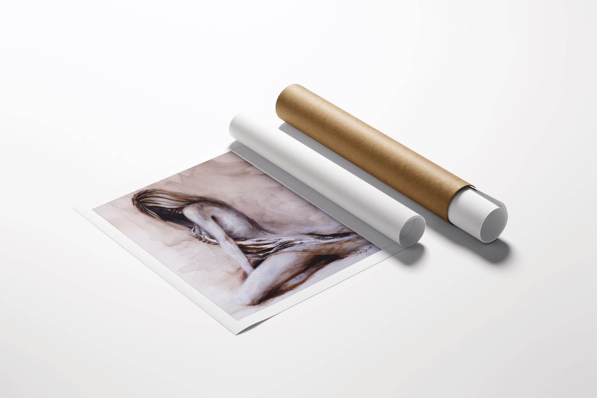 Limited edition fine art figurative print on rolled canvas with rich, gallery-level craftsmanship and quality tubes for. - Sand and Water/AP/#500 - Artist Proofs, Figurative AP, Rolled Canvas