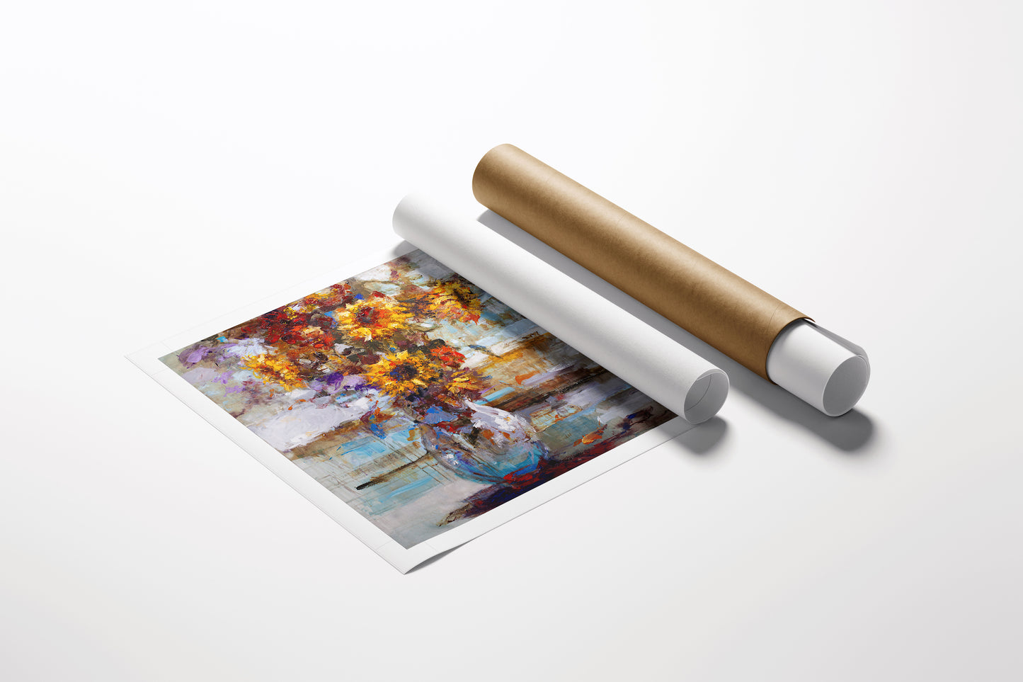 Limited edition fine art floral print on rolled canvas featuring rich, vibrant colors and expert craftsmanship. - Rise and Shine 2/AP/#520 - Artist Proofs, Floral AP, Rolled Canvas