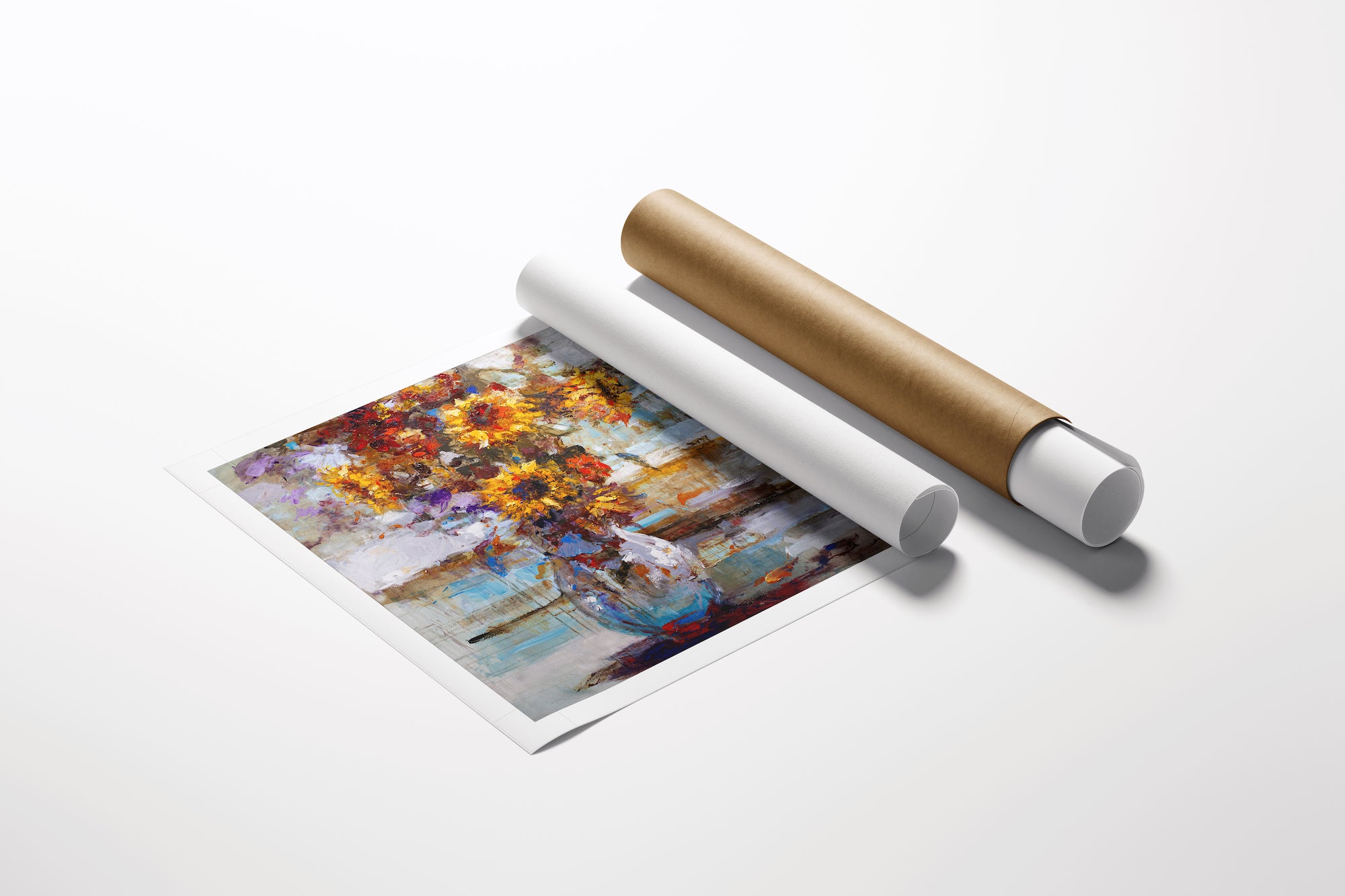 Limited edition fine art floral print on rolled canvas featuring rich, vibrant colors and expert craftsmanship. - Rise and Shine 2/AP/#520 - Artist Proofs, Floral AP, Rolled Canvas