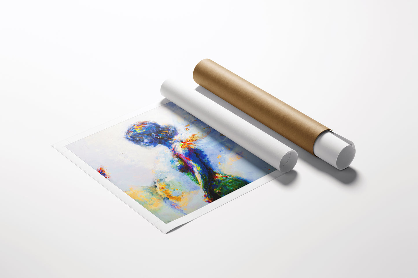 Limited fine art rolled canvas featuring rich, gallery-level figurative butterfly girl artwork with exceptional. - Butterfly Girl/AP/#525 - Artist Proofs, Figurative AP, Rolled Canvas