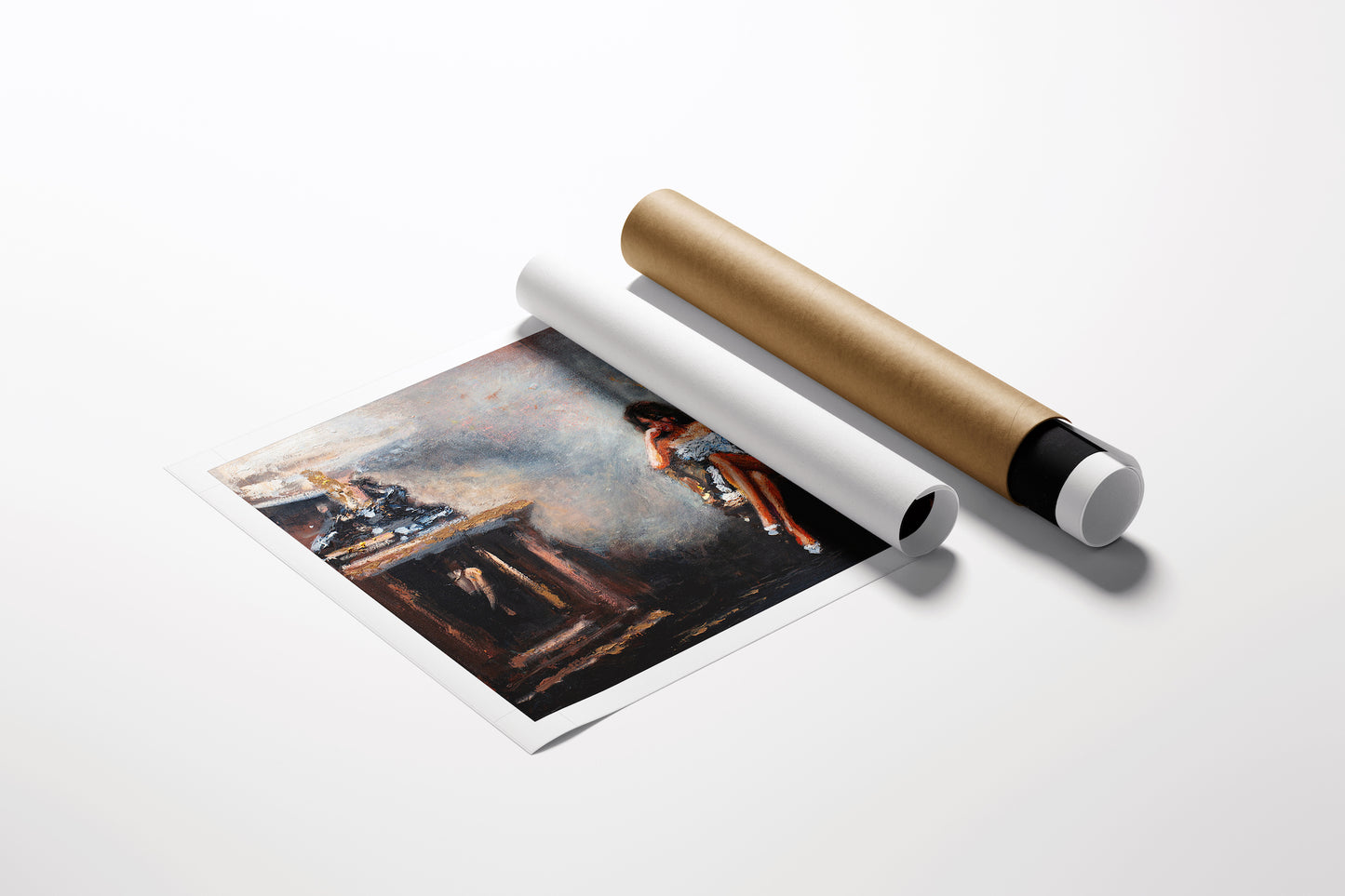 Rolled limited edition fine art canvas titled Storm Before the Calm featuring rich, detailed figurative imagery with. - Storm Before the Calm/AP/#552 - Artist Proofs, Figurative AP, Rolled Canvas