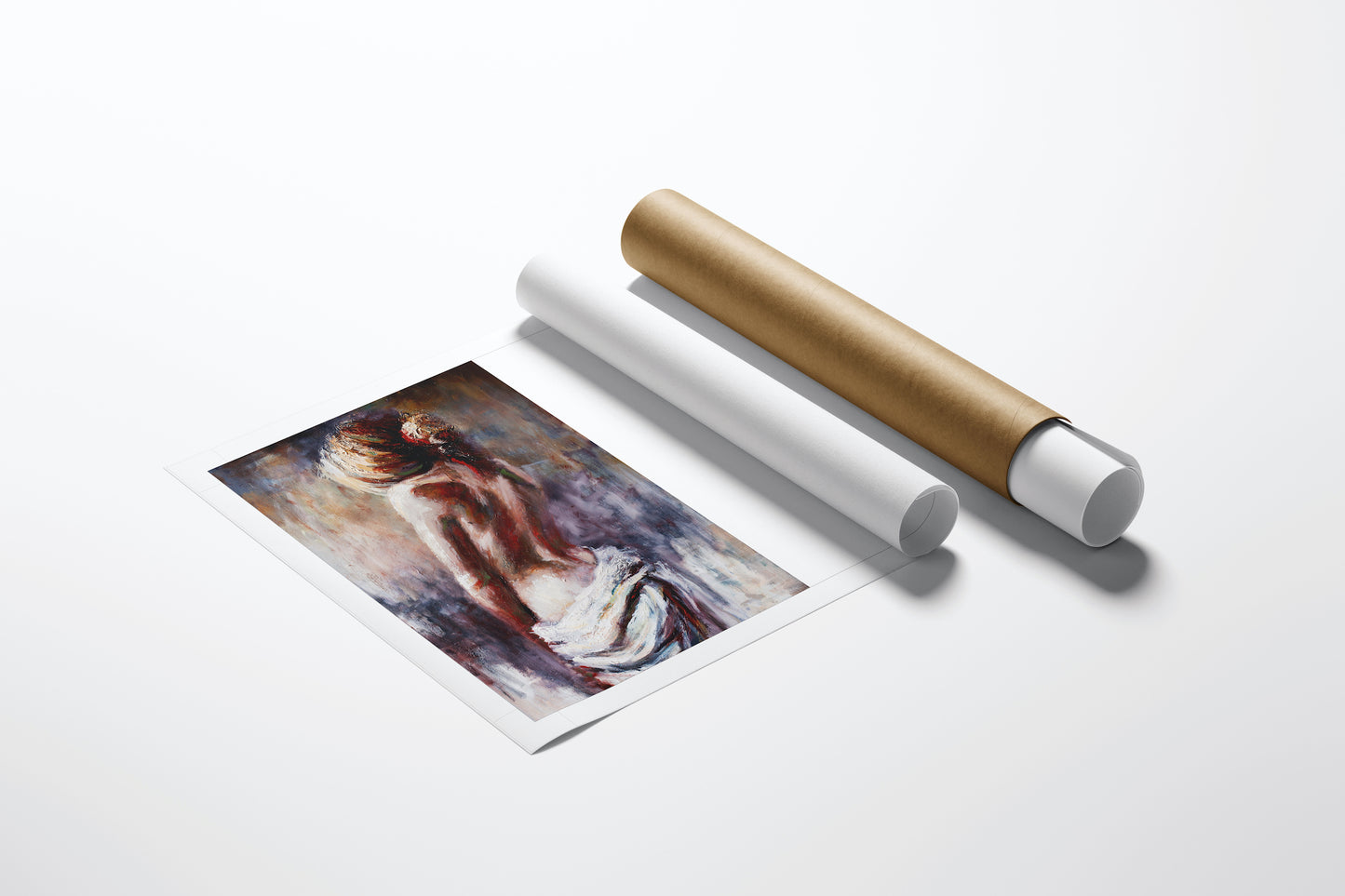 Limited edition fine art print on rolled canvas, featuring rich, expressive figurative brushwork with gallery-level. - Innocence/AP/#56 - Artist Proofs, Figurative AP, Rolled Canvas