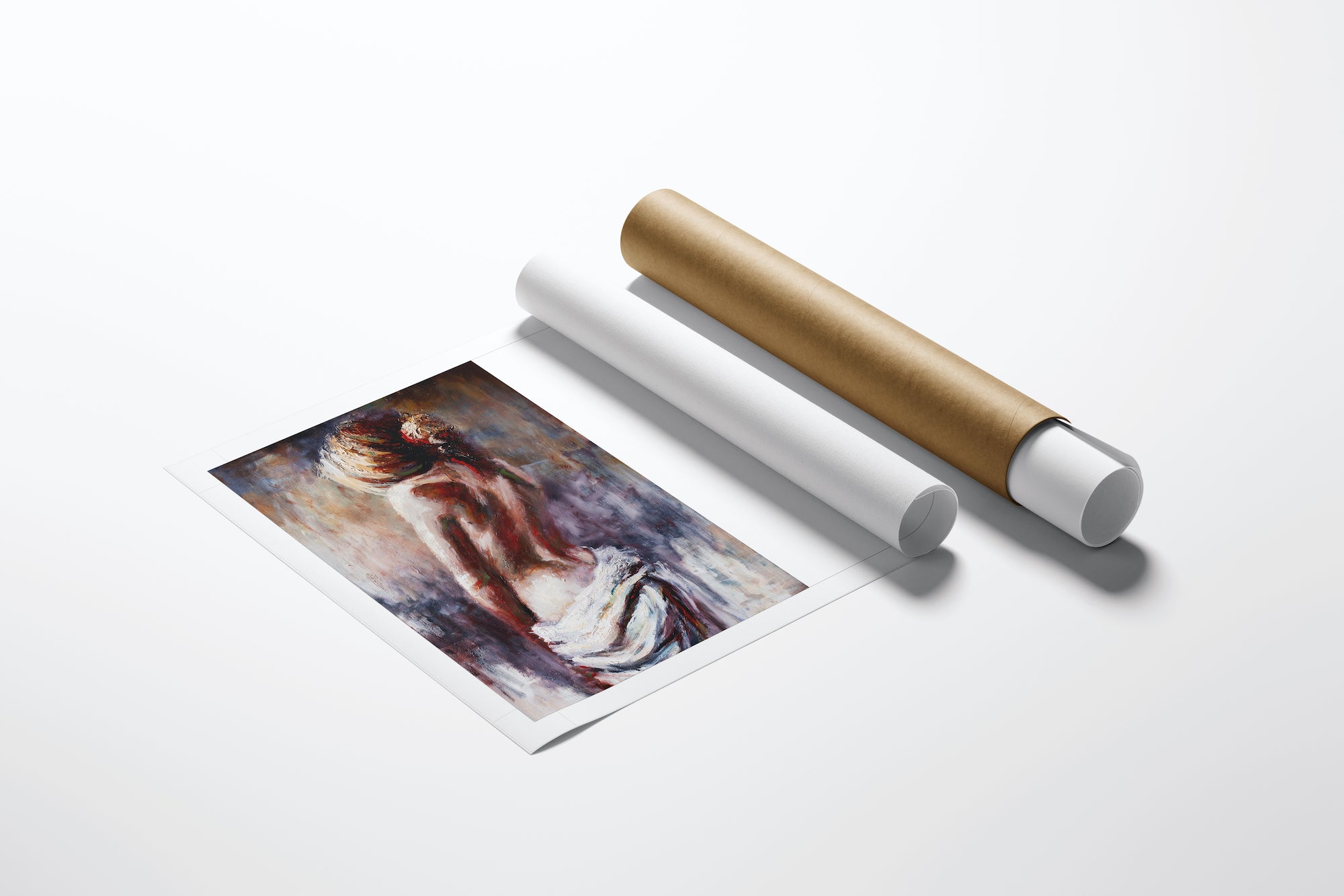 Limited edition fine art print on rolled canvas, featuring rich, expressive figurative brushwork with gallery-level. - Innocence/AP/#56 - Artist Proofs, Figurative AP, Rolled Canvas