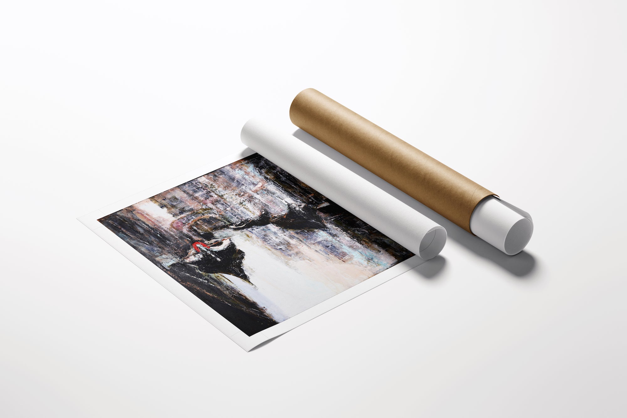 Limited edition fine art cityscape print on rolled canvas, showcasing rich detail and gallery-level craftsmanship. - Sidestream/AP/#589 - Artist Proofs, Cityscape AP, Rolled Canvas, Water Scenes AP