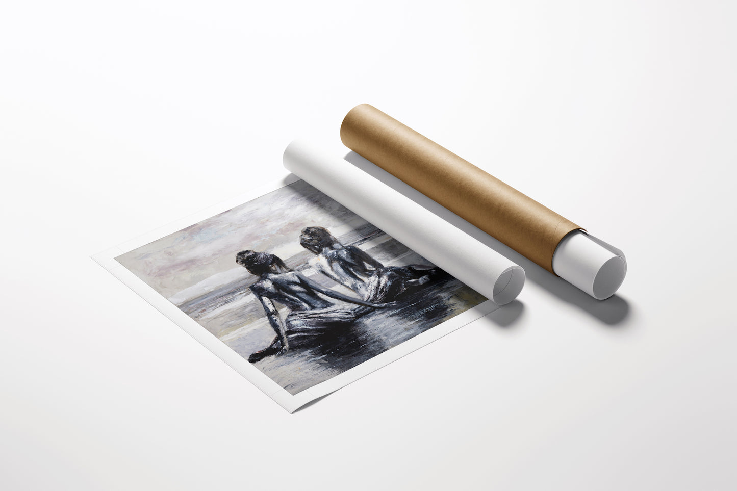 Limited fine art rolled canvas print titled From the Same Cloth/AP/#634, featuring rich figurative water scene with expert. - From the Same Cloth/AP/#634 - Artist Proofs, Figurative AP, Rolled Canvas, Water Scenes AP