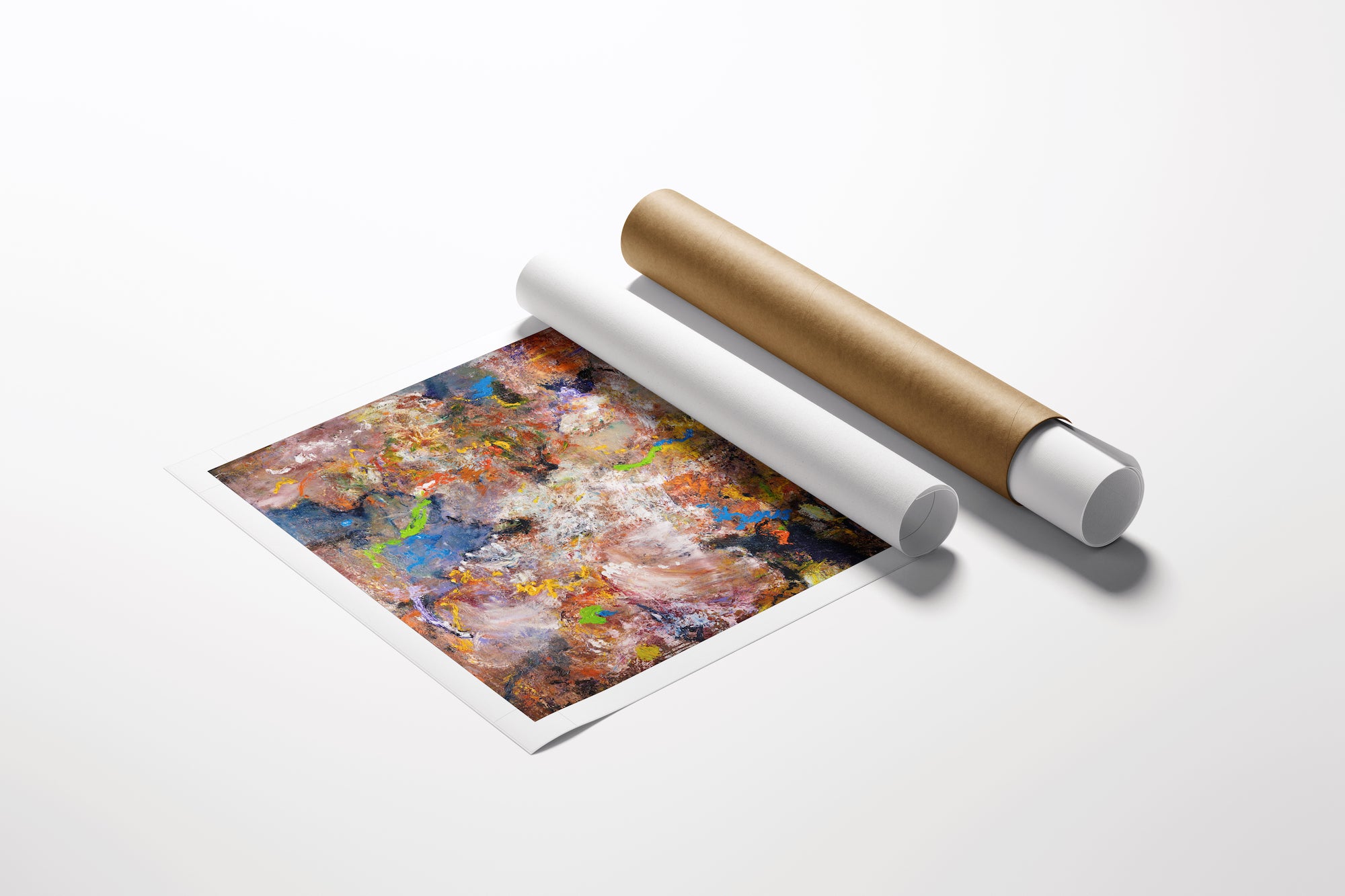 Rich, gallery-level abstract fine art on rolled canvas with vibrant, intricate colors and superior craftsmanship. - Rocket/AP/#638 - Abstract AP, Artist Proofs, Rolled Canvas