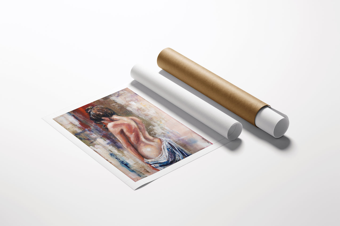Limited edition fine art figurative painting on rolled canvas, showcasing rich textures and gallery-level craftsmanship. - Innocent Beauty/AP/#656 - Artist Proofs, Figurative AP, Rolled Canvas