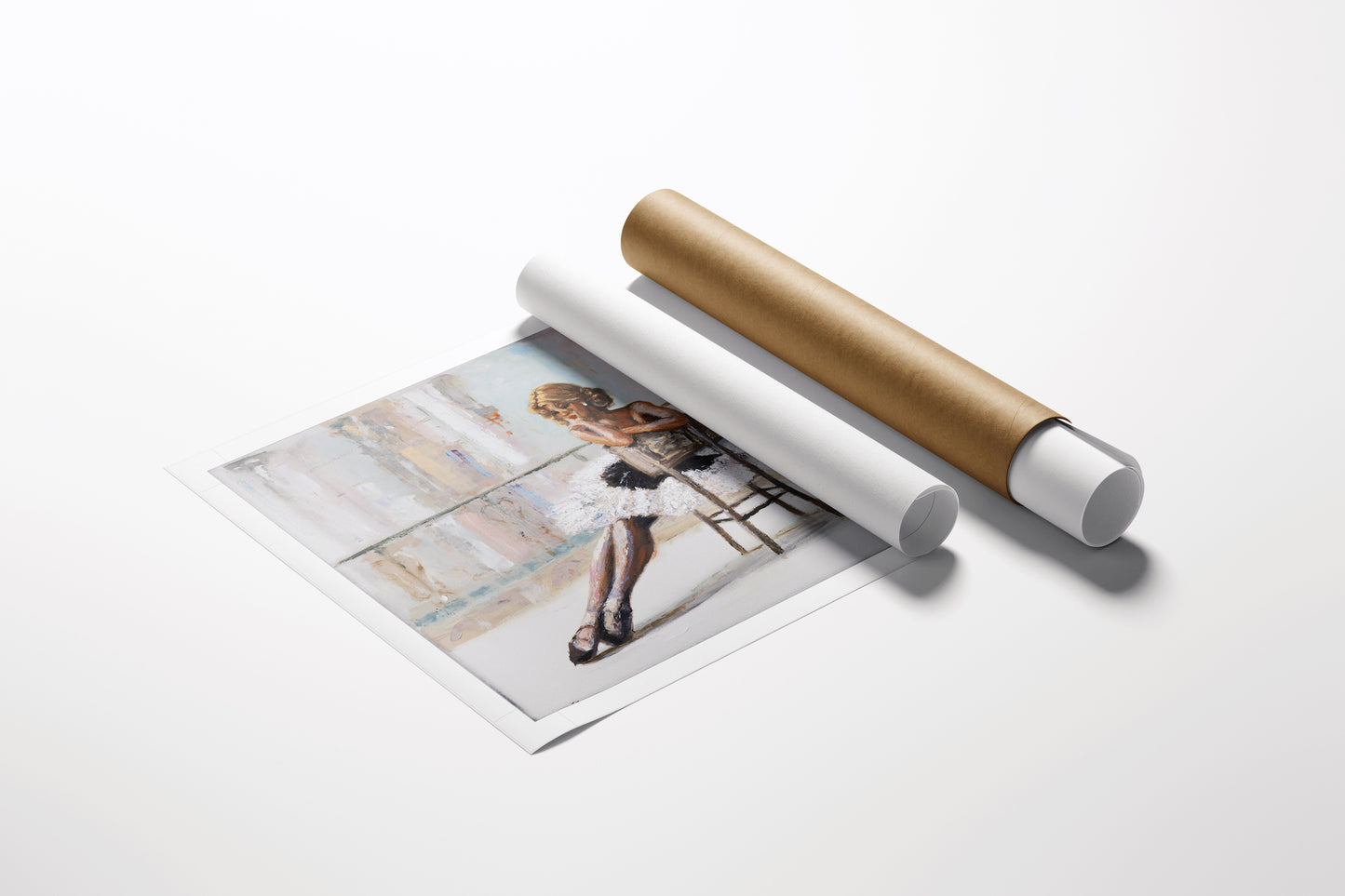 Limited edition fine art ballerina print on rolled canvas with rich colors and gallery-level craftsmanship. - Ballerina Dreams/AP/#691 - Artist Proofs, Dancers AP, Figurative AP, Rolled Canvas