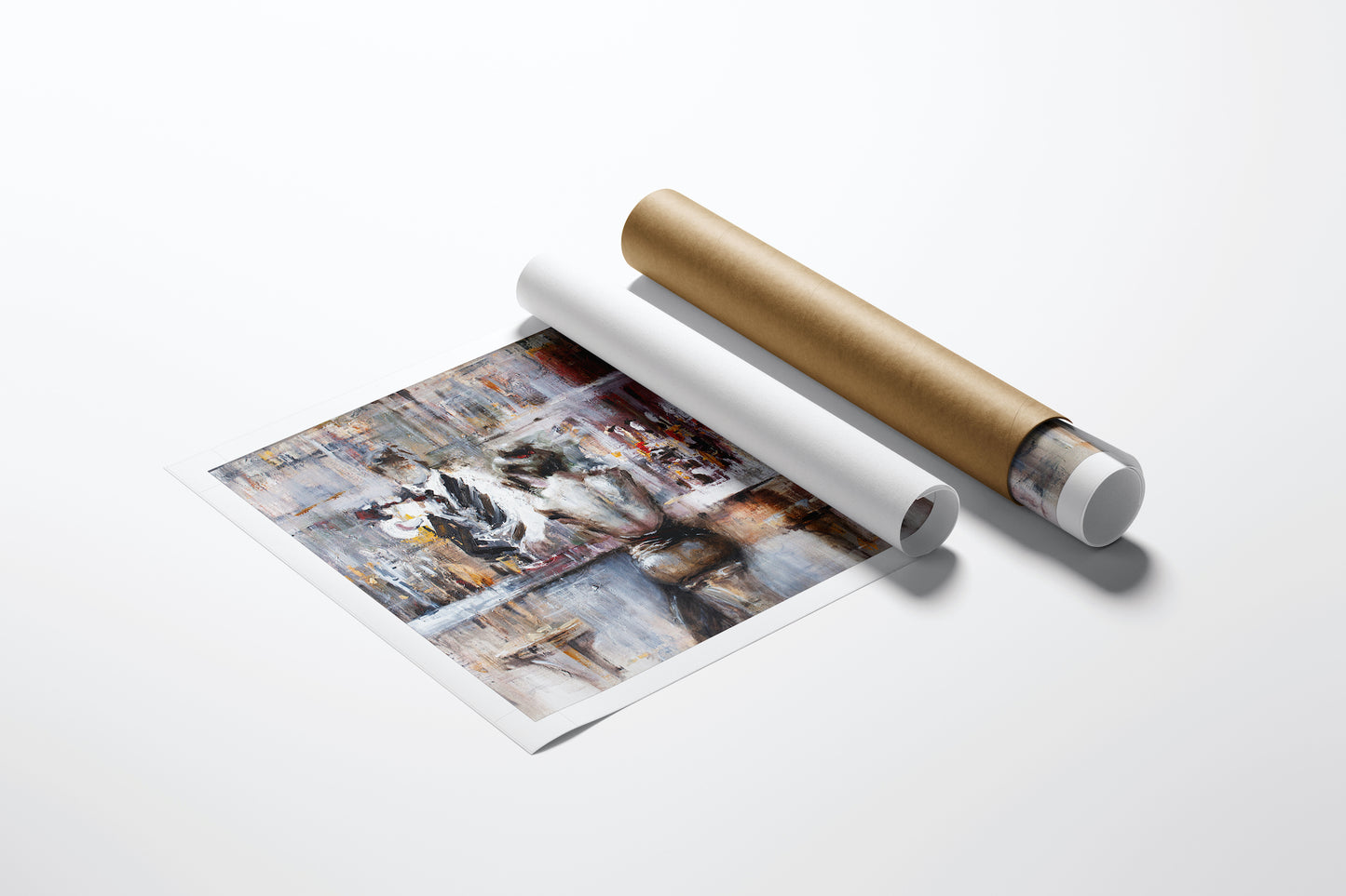 Rolled gallery-level fine art print titled Left Behind/AP/#83, featuring rich, intricate figurative design on high-quality. - Left Behind/AP/#83 - Artist Proofs, Figurative AP, Rolled Canvas