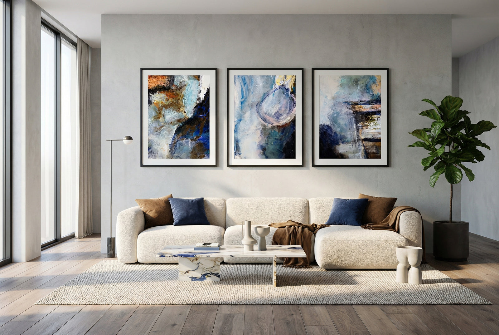 Abstract Triptych / #1